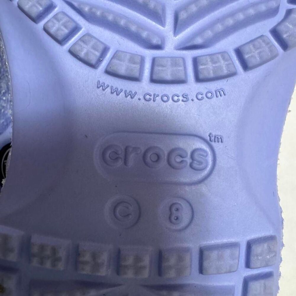 Crocs Women's Purple and Blue Clogs - Picture 6 of 7